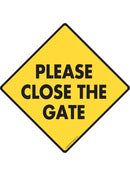 Please Close the Gate Sign or Sticker