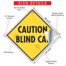 Caution! Blind Cat Signs or Sticker-3