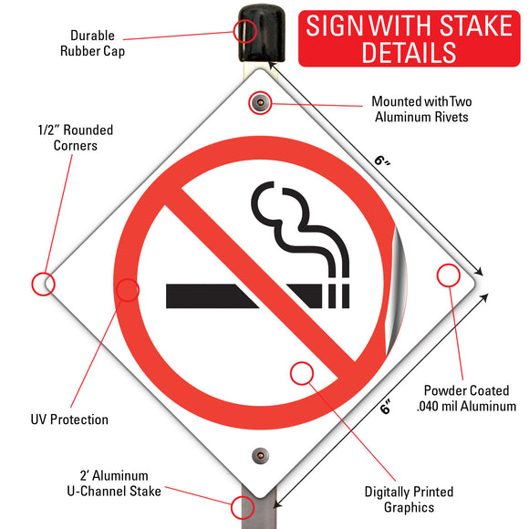 No Smoking (Symbol) Signs or Sticker