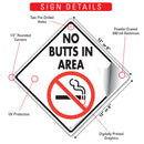 No Butts In Area Signs or Sticker-3