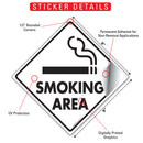 Smoking Area Signs or Sticker-2