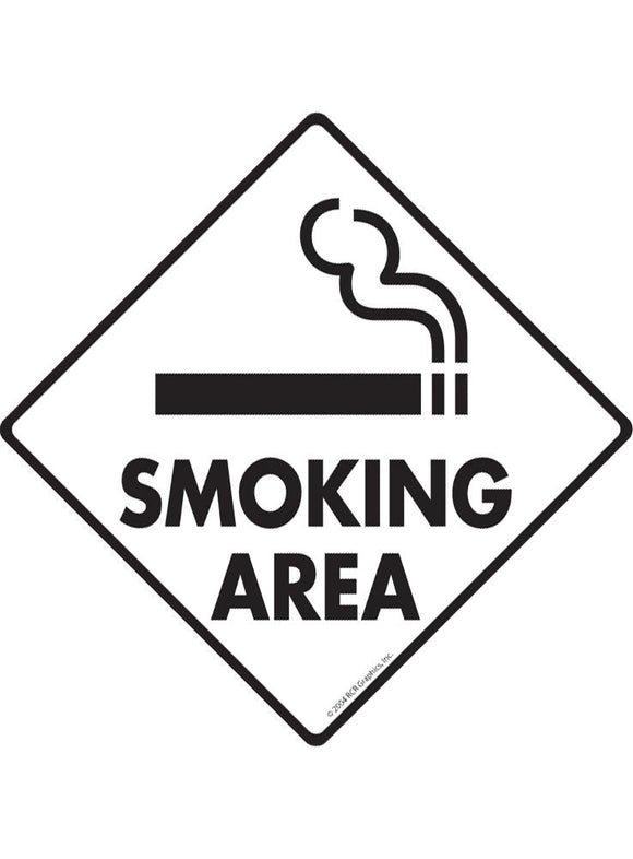 Smoking Area Sign or Sticker