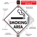 Smoking Area Signs or Sticker-4