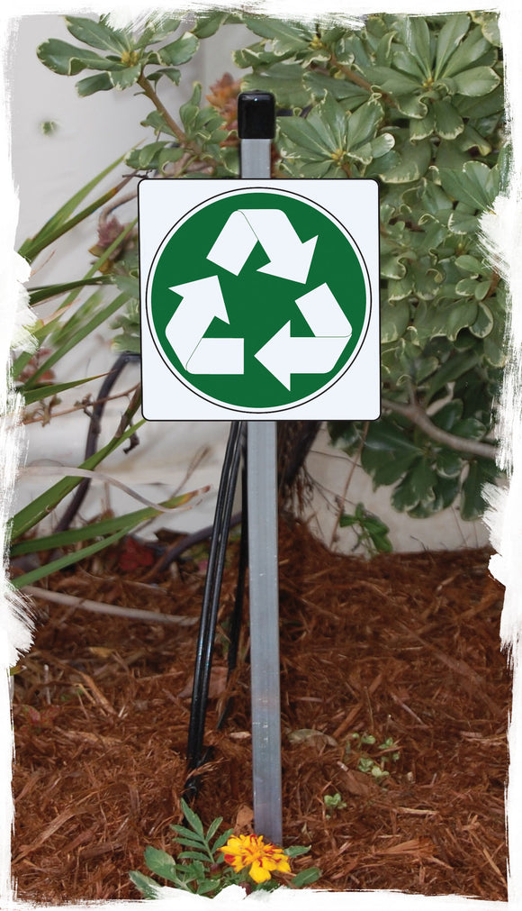Recycle Symbol Signs or Sticker - Circle