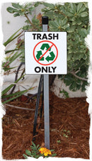 Trash Only Signs or Sticker-5