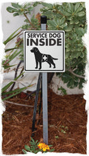 Service Dog Inside Aluminum Sign or Vinyl Sticker - Weatherproof Yard-5