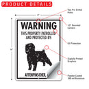 Affenpinscher! Property Patrolled And Protected Sign (9" x 12")-2