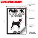Basenji! Property Patrolled Sign (9" x 12")-2