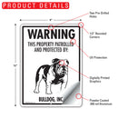 Bulldog! Property Patrolled Sign (9" x 12")-2