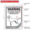 Chesapeake Bay Retriever! Property Patrolled Sign (9" x 12")-2