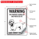 Dandie Dinmont Terrier! Property Patrolled Sign (9" x 12")-2