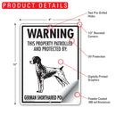 German Shorthaired Pointer! Property Patrolled Sign (9" x 12")-2