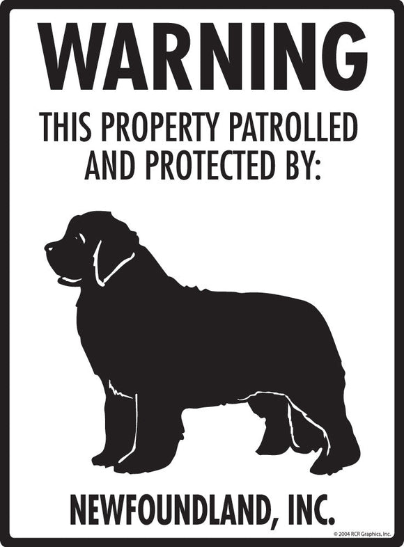 Newfoundland - Warning! Property Sign