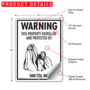 Shih Tzu! Property Patrolled Sign (9" x 12")-2