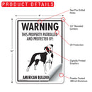 American Bulldog! Property Patrolled Sign (9" x 12")-2