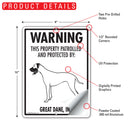 Great Dane! Property Patrolled Sign (9" x 12")-2