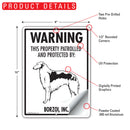 Borzoi! Property Patrolled Sign (9" x 12")-2