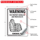 Komondor! Property Patrolled Sign (9" x 12")-2