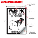 Leonberger! Property Patrolled Sign (9" x 12")-2