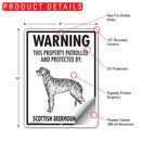 Scottish Deerhound! Property Patrolled Sign (9" x 12")-2