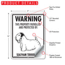 Sealyham Terrier! Property Patrolled Sign (9" x 12")-2