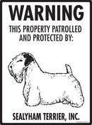 Sealyham Terrier - Warning! Property Sign