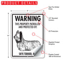 Skye Terrier! Property Patrolled Sign (9" x 12")-2