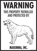 Maremma - Warning! Property Sign