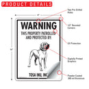 Tosa Inu! Property Patrolled Sign (9" x 12")-2