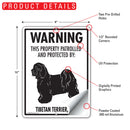 Tibetan Terrier! Property Patrolled Sign (9" x 12")-2
