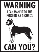 American Staffordshire Terrier - Warning! Fence Sign