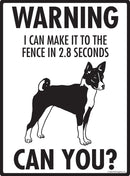 Basenji Make It To Fence or Door Signs (9" x 12")-2