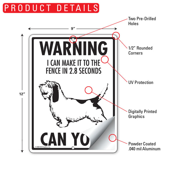 Basset Griffon! Make It To Fence or Door Signs (9" x 12")