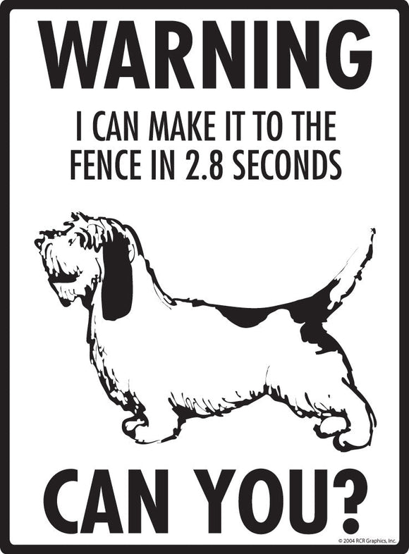 Basset Griffon Make It To Fence or Door Signs (9" x 12")