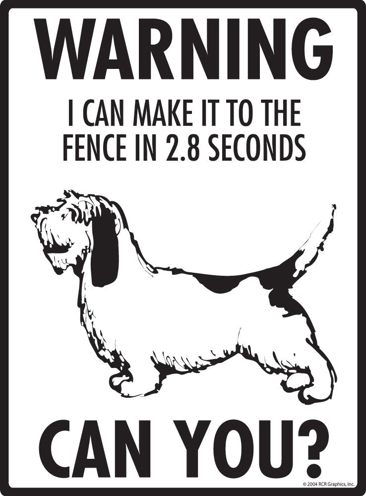 Basset Griffon - Warning! Fence Sign