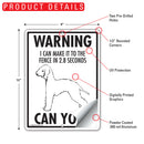 Bedlington Terrier! Make It To Fence or Door Signs (9" x 12")-4