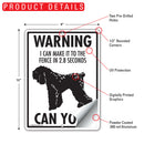 Black Russian Terrier! Make It To Fence or Door Signs (9" x 12")-4
