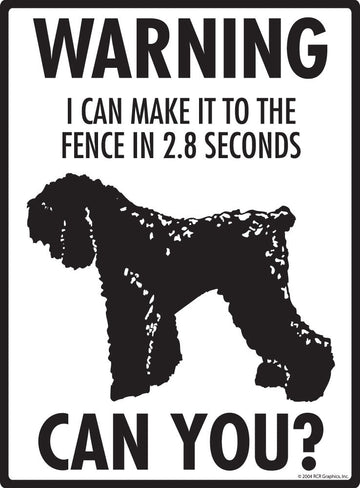 Black Russian Terrier Make It To Fence or Door Signs (9" x 12") - 0