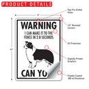 Border Collie! Make It To Fence or Door Signs (9" x 12")-4
