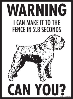 Bouvier des Flandres Make It To Fence or Door Signs (9" x 12") - 0