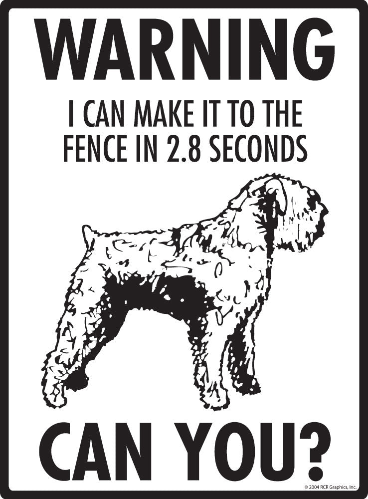 Bouvier - Warning! Fence Sign