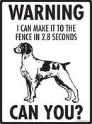 Brittany - Warning! Fence Sign