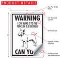 Bull Terrier! Make It To Fence or Door Signs (9" x 12")-4