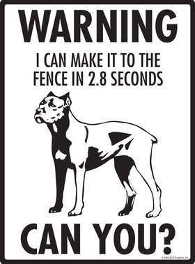 Cane Corso - Warning! Fence Sign
