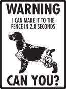 English Cocker Spaniel Make It To Fence or Door Signs (9" x 12")-2
