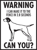 English Pointer Make It To Fence or Door Signs (9" x 12")-2