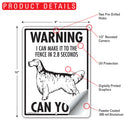 English Setter! Make It To Fence or Door Signs (9" x 12")-4