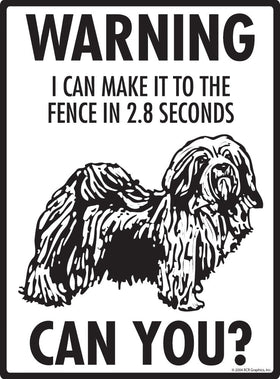 Havanese Make It To Fence or Door Signs (9" x 12") - 0