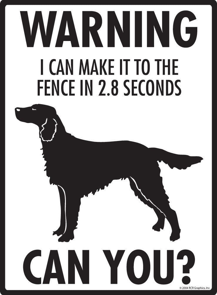 Irish Setter - Warning! Fence Sign