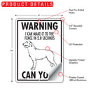 Irish Wolfhound! Make It To Fence or Door Signs (9" x 12")-4